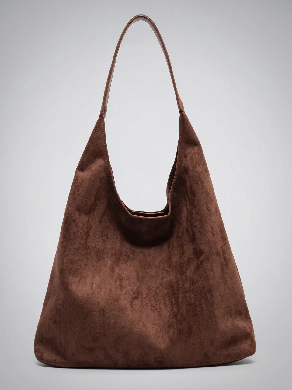 Lucie — Grand sac cabas suédine veloutée à anse