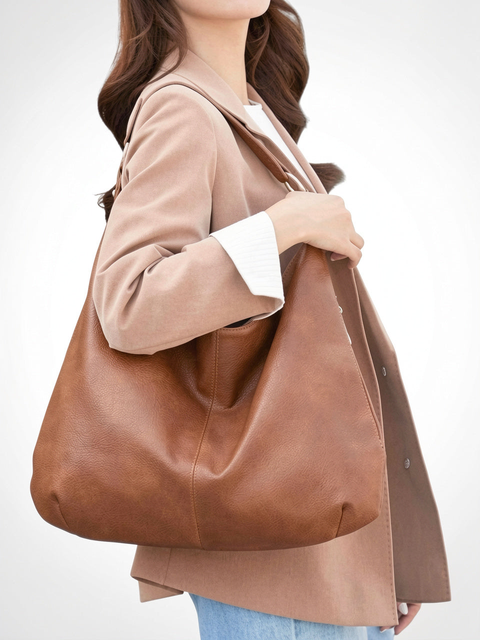 Adélaïde — Sac cuir hobo souple - 4