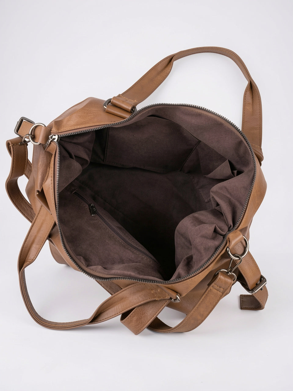 Albane — Grand sac à main rétro de cours souple à bandoulière - 15