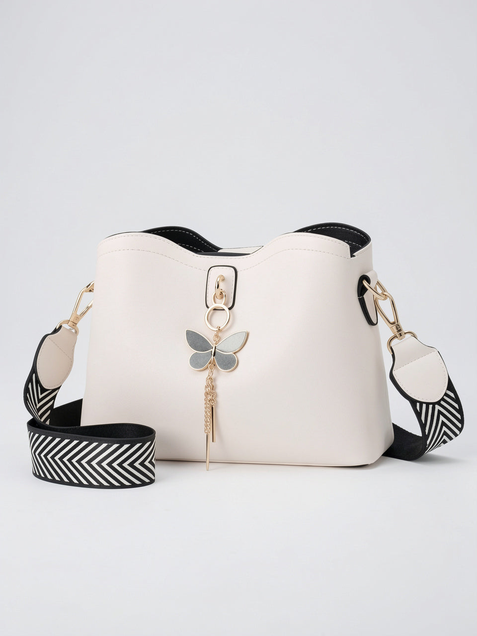Amandine — Sac femme à main tendance - Blanc