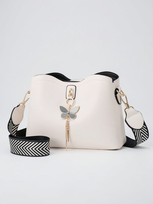 Amandine — Sac femme à main tendance - Blanc