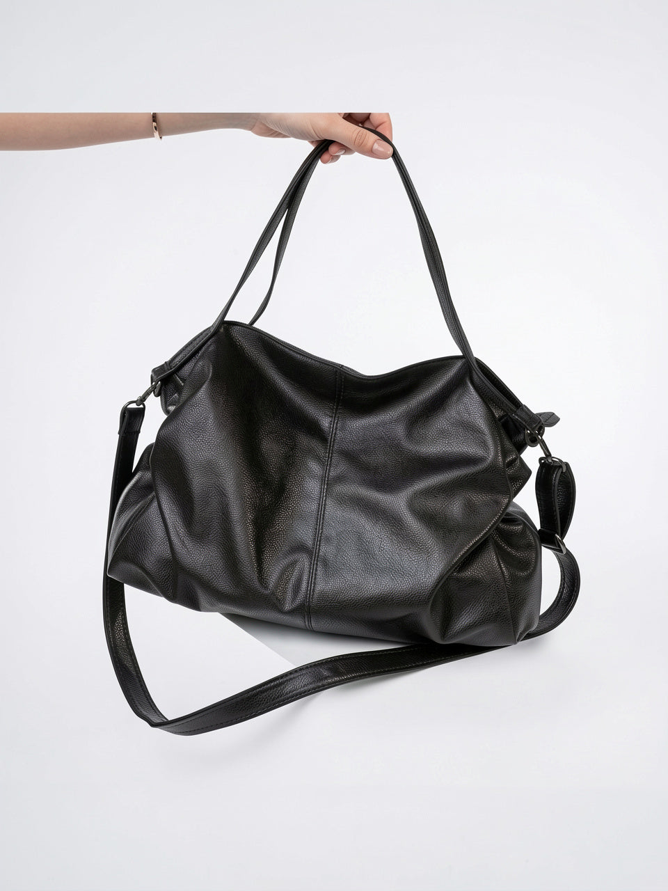Apolline — Grand sac à main souple de cours avec bandoulière - 10