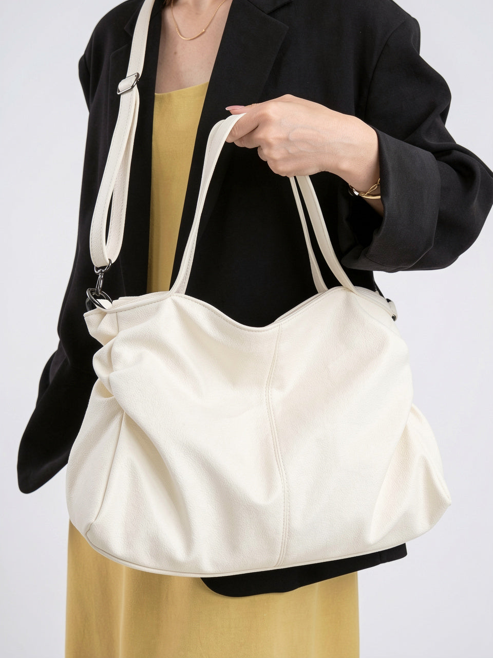 Apolline — Grand sac à main souple de cours avec bandoulière - 19