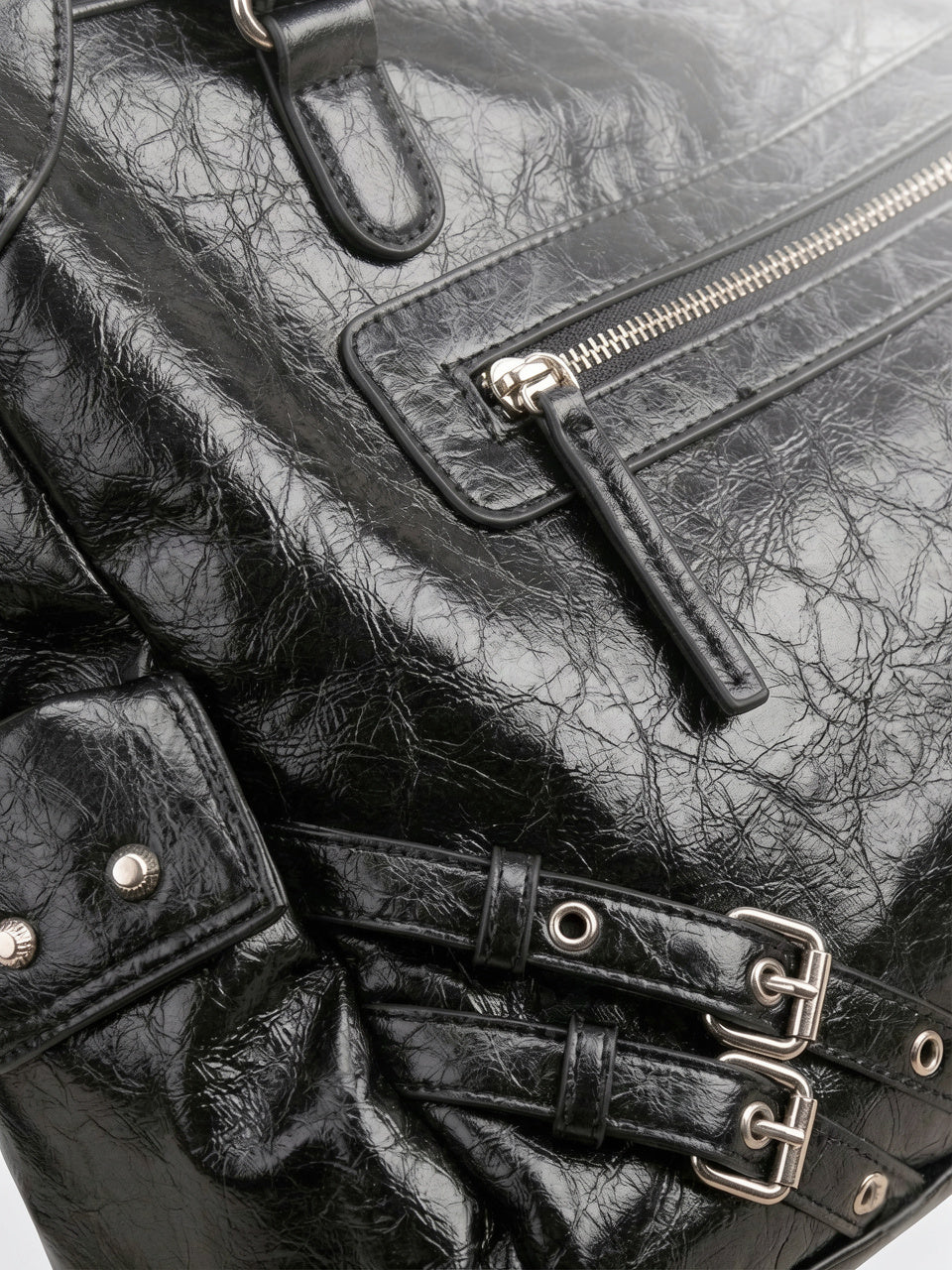 Azalée — Sac de cours à main rétro en cuir vegan - 11