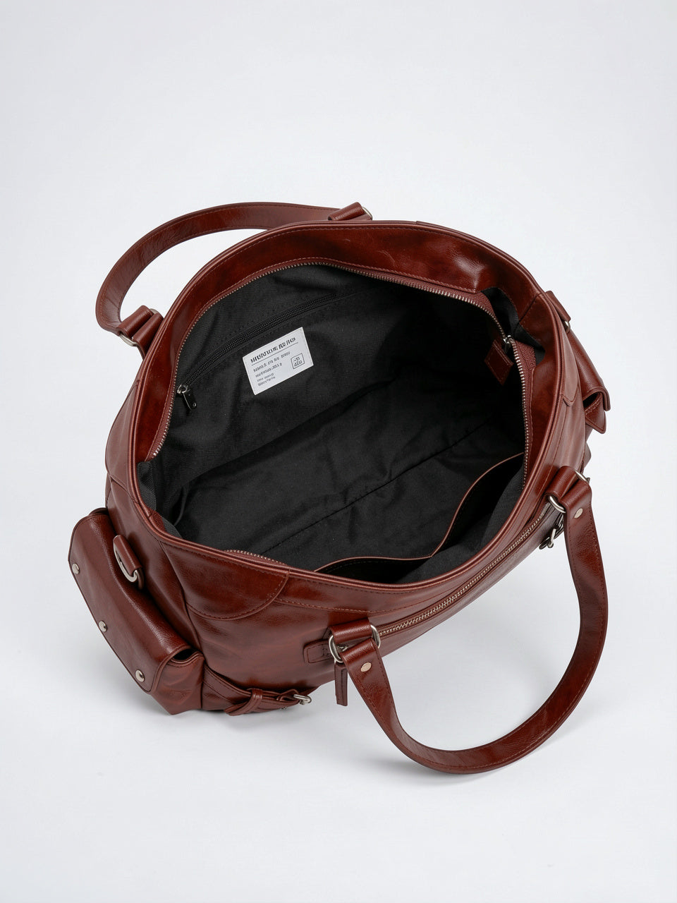 Azalée — Sac de cours à main rétro en cuir vegan - 6