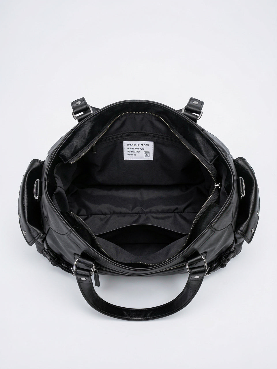 Azalée — Sac de cours à main rétro en cuir vegan - 9
