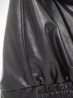 Blouson Bomber Oversize pour Femmes, Vêtement Extérieur Décontracté, Cuir Premium, Coupe Relax - 9