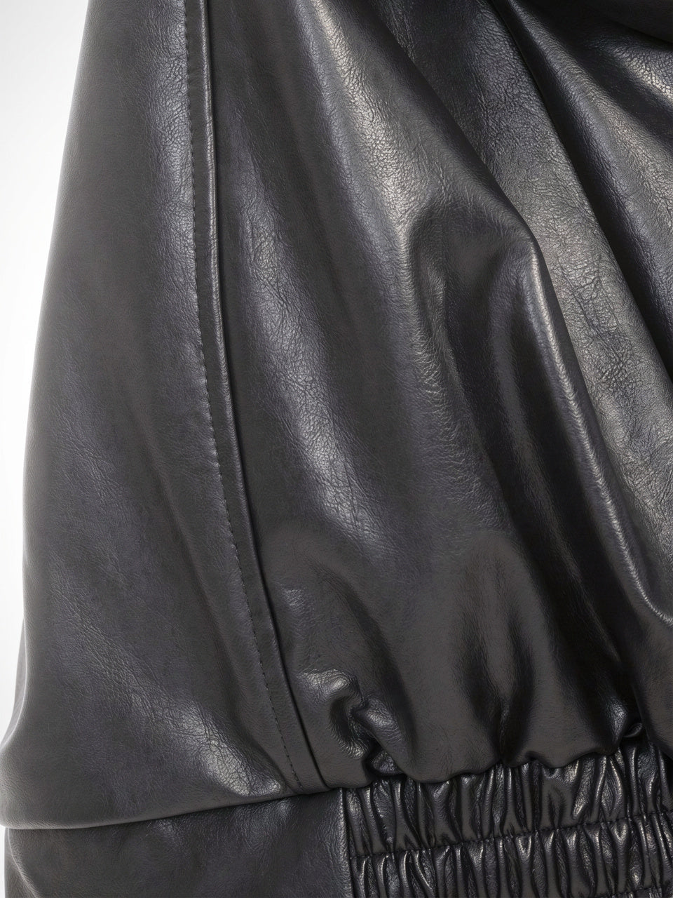 Blouson Bomber Oversize pour Femmes, Vêtement Extérieur Décontracté, Cuir Premium, Coupe Relax - 9