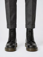 Bottes Combat Cuir Femmes Cheville Robustes Lacets - 2