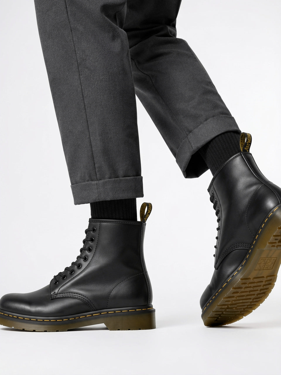Bottes Combat Cuir Femmes Cheville Robustes Lacets - 3