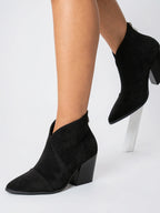 Bottines pour Femmes Style Chaussures Décontractées, Talon Bloc, Bout Pointu, Semelle Coussinée - 3