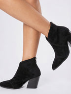 Bottines pour Femmes Style Chaussures Décontractées, Talon Bloc, Bout Pointu, Semelle Coussinée - 5