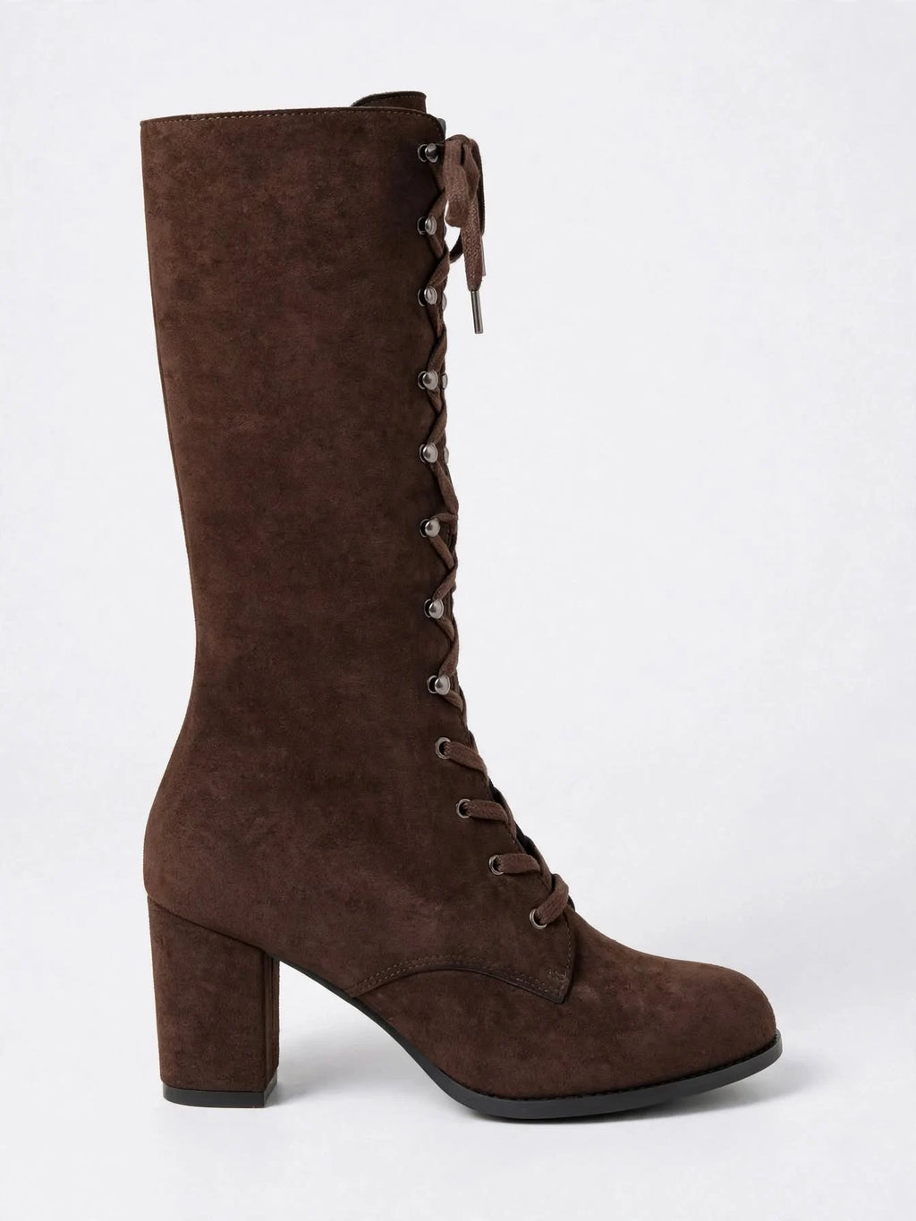 Santiags Bottines Femme Lacets Semelle Antidérapante Bout Rond