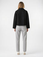Caban Laine Court Oversize Boutonnage Croisé - 13