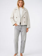 Caban Laine Court Oversize Boutonnage Croisé - 5