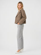 Caban Laine Court Oversize Boutonnage Croisé - 8