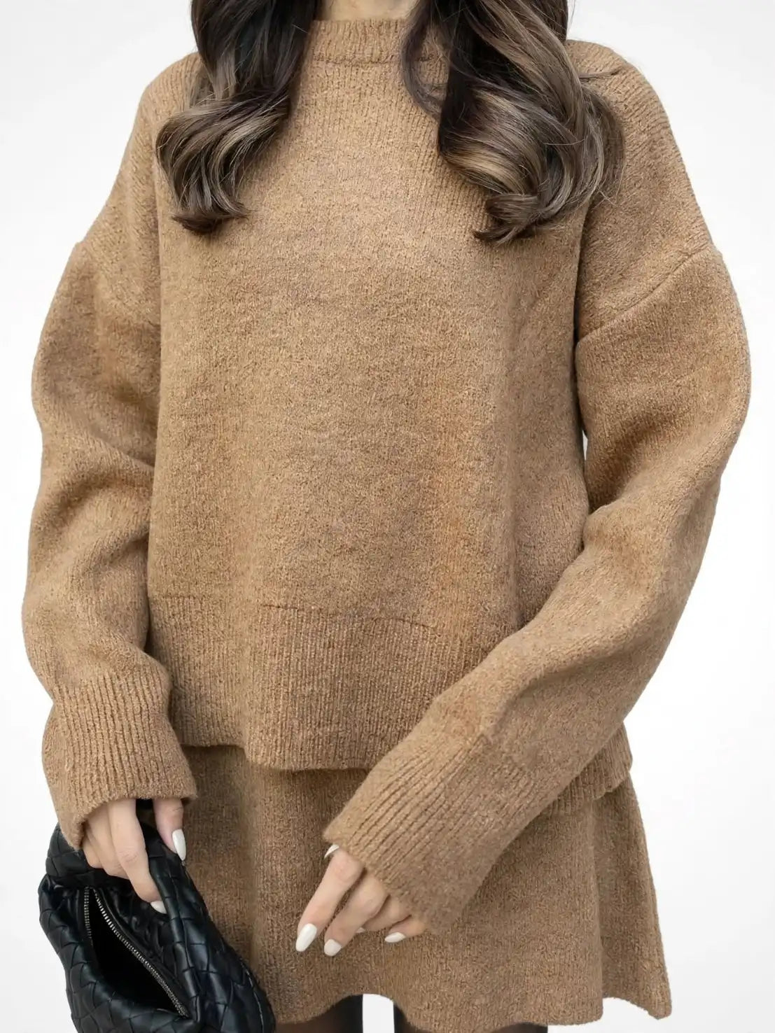 Ensemble Jupe et Pull Tricot Deux Pièces Relax