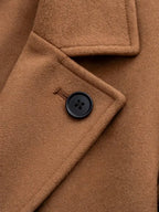 Perrine — Manteau Femme Mi-Long Hiver-Automne Double Boutonnage Chaud