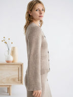Cardigan boutons doux durable coupe moderne - 2