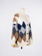 Cardigan Femme Oversize Moderne Tricot Manches Bouffantes - 4