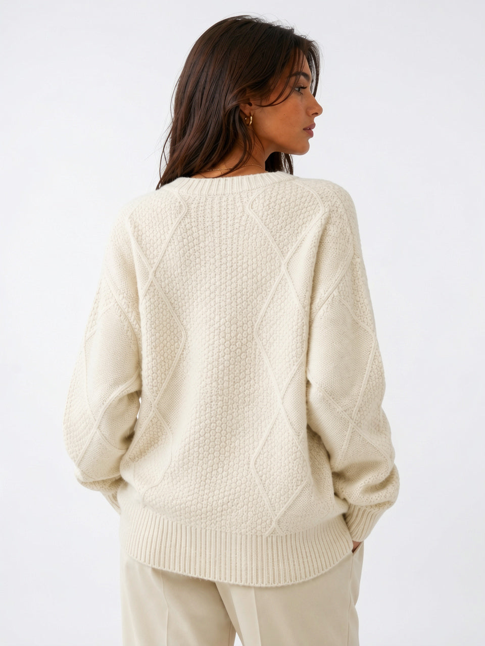 Cardigan Tricot Premium Femme Pull Bouton Manches Longues - 4