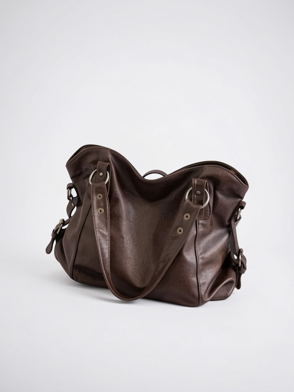 Cassandre — Grand sac à main souple de cours à bandoulière - 19