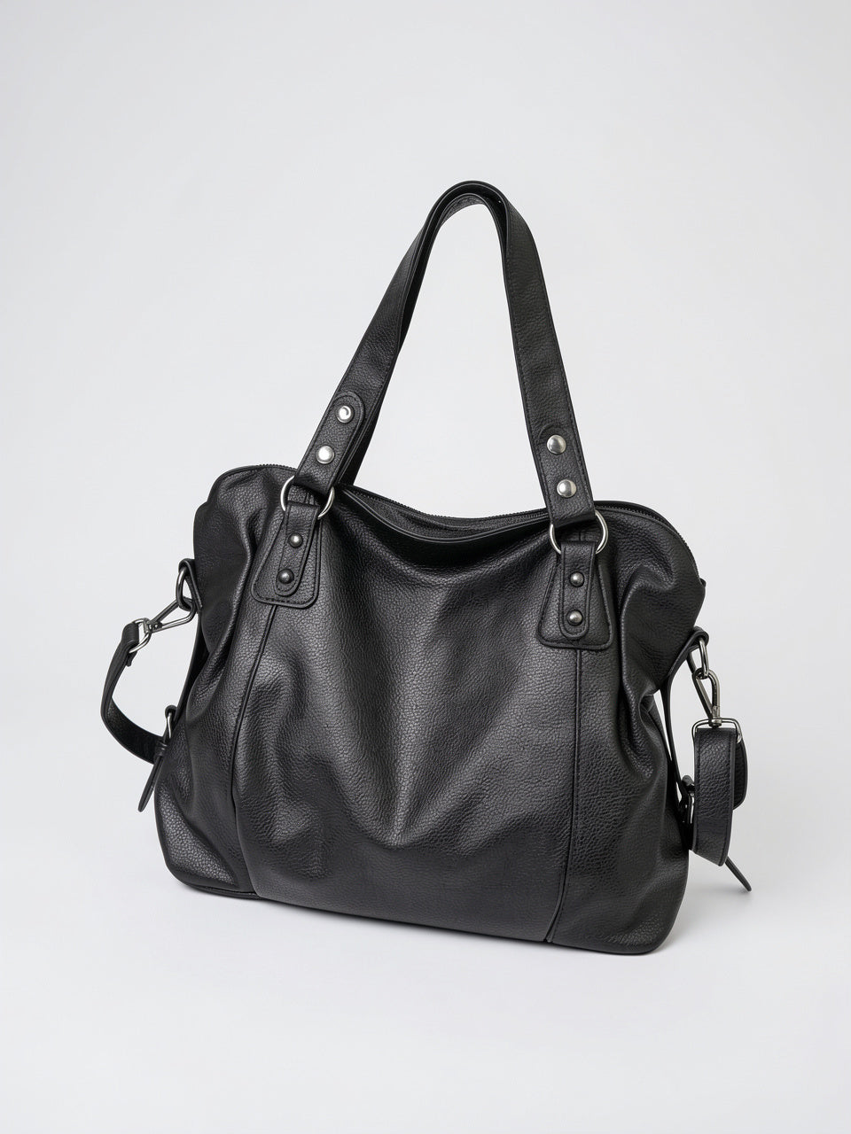 Cassandre — Grand sac à main souple de cours à bandoulière - 8