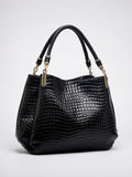 Castille — Sac à main noir vernis - 1