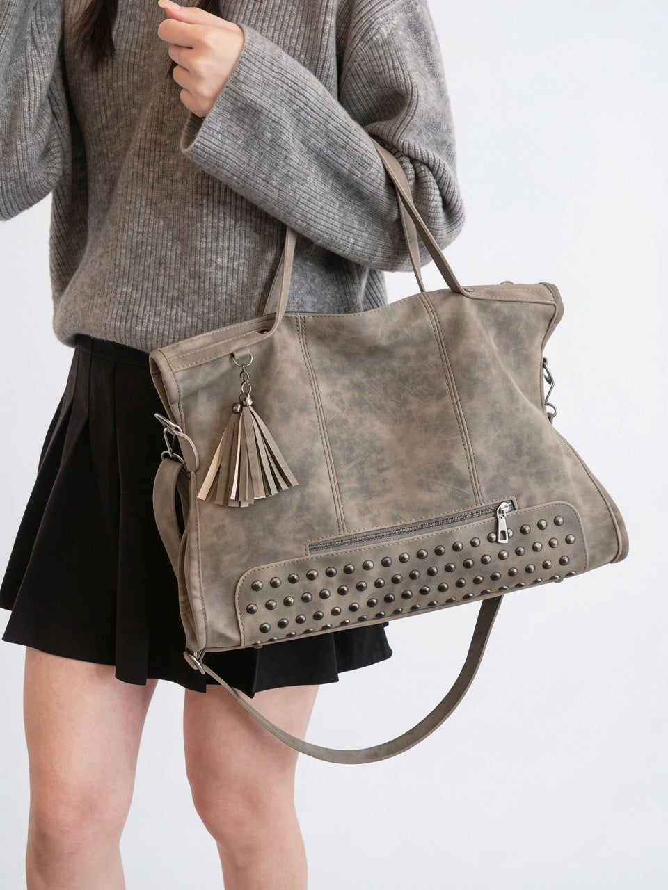 Célestine — Sac à main luxe en cuir de cours - 2