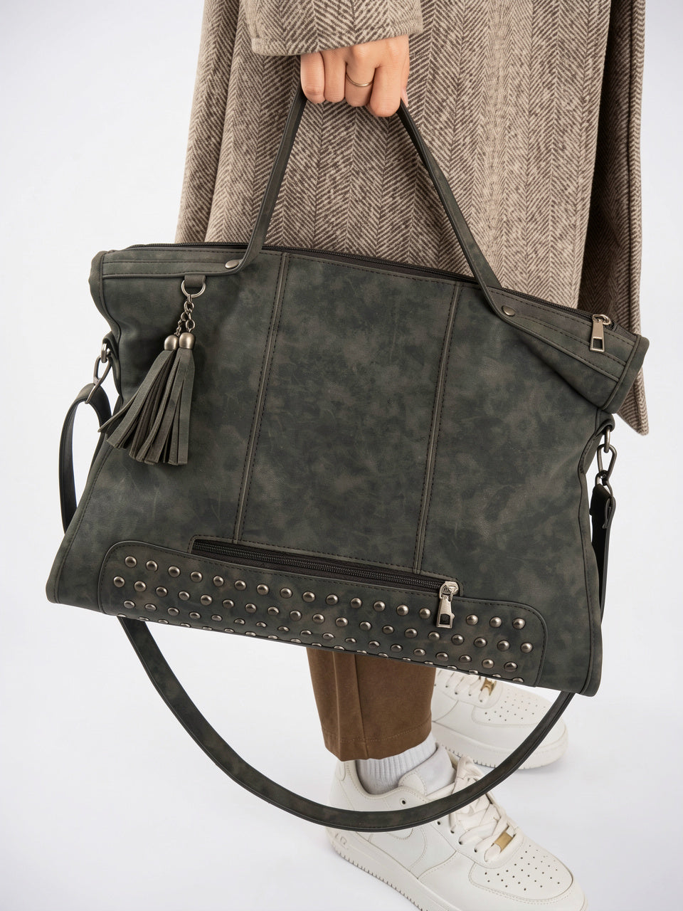 Célestine — Sac à main luxe en cuir de cours - 8