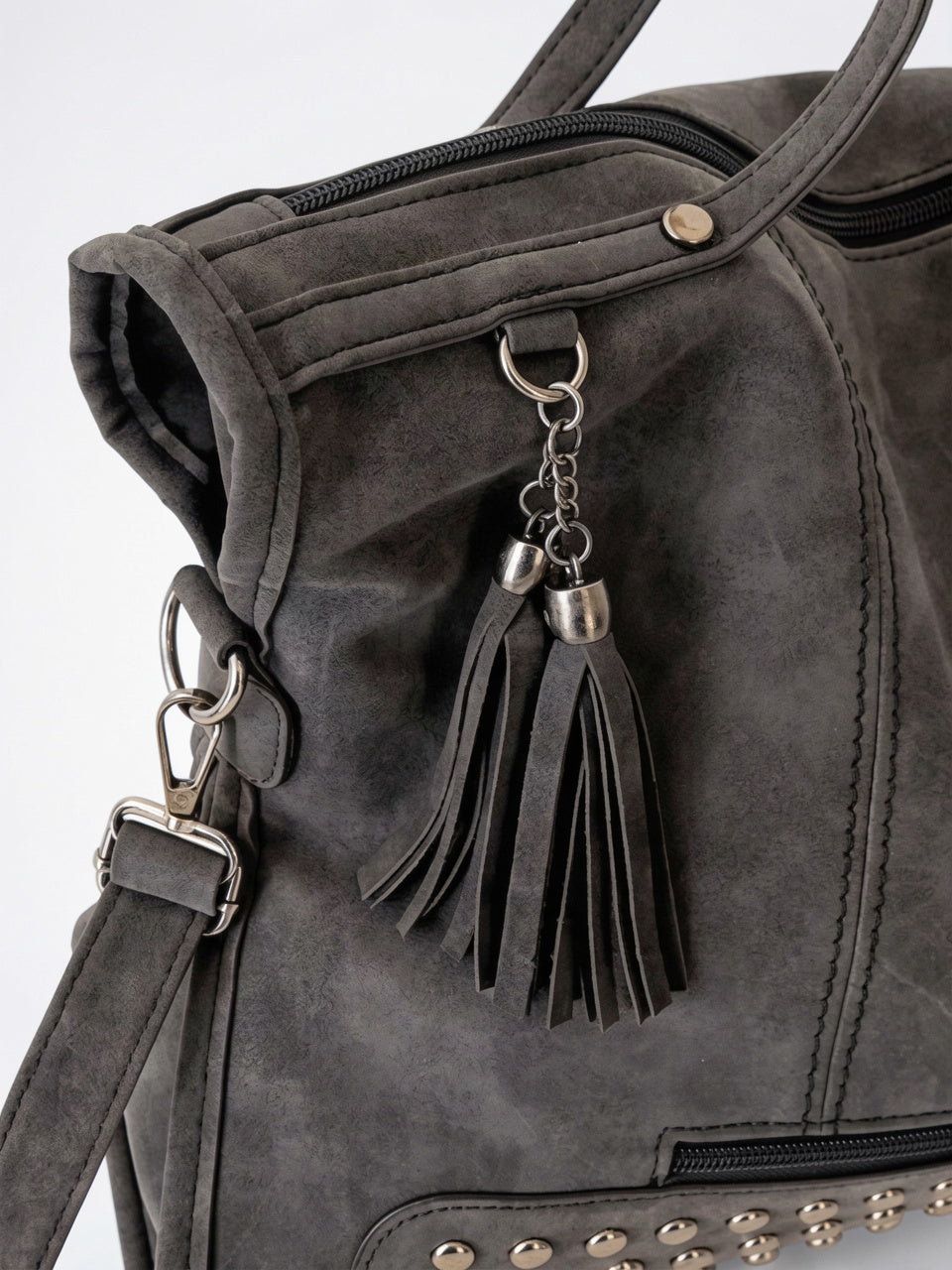 Célestine — Sac à main luxe en cuir de cours - 9