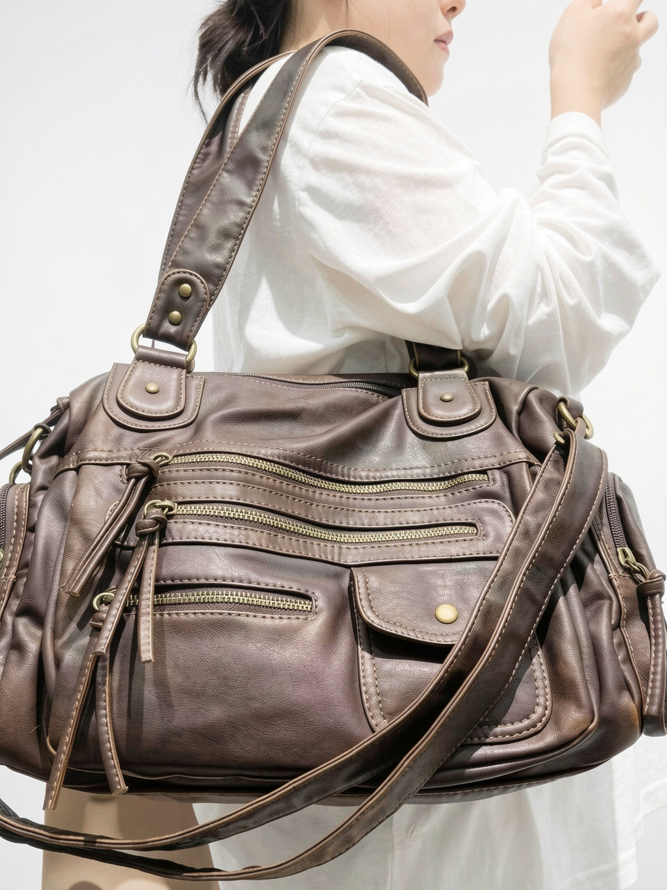 Clarisse — Sac à main vintage pour les cours - 7