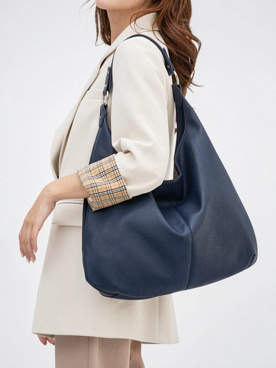 Clotilde — Grand sac à main souple hobo de cours - 22