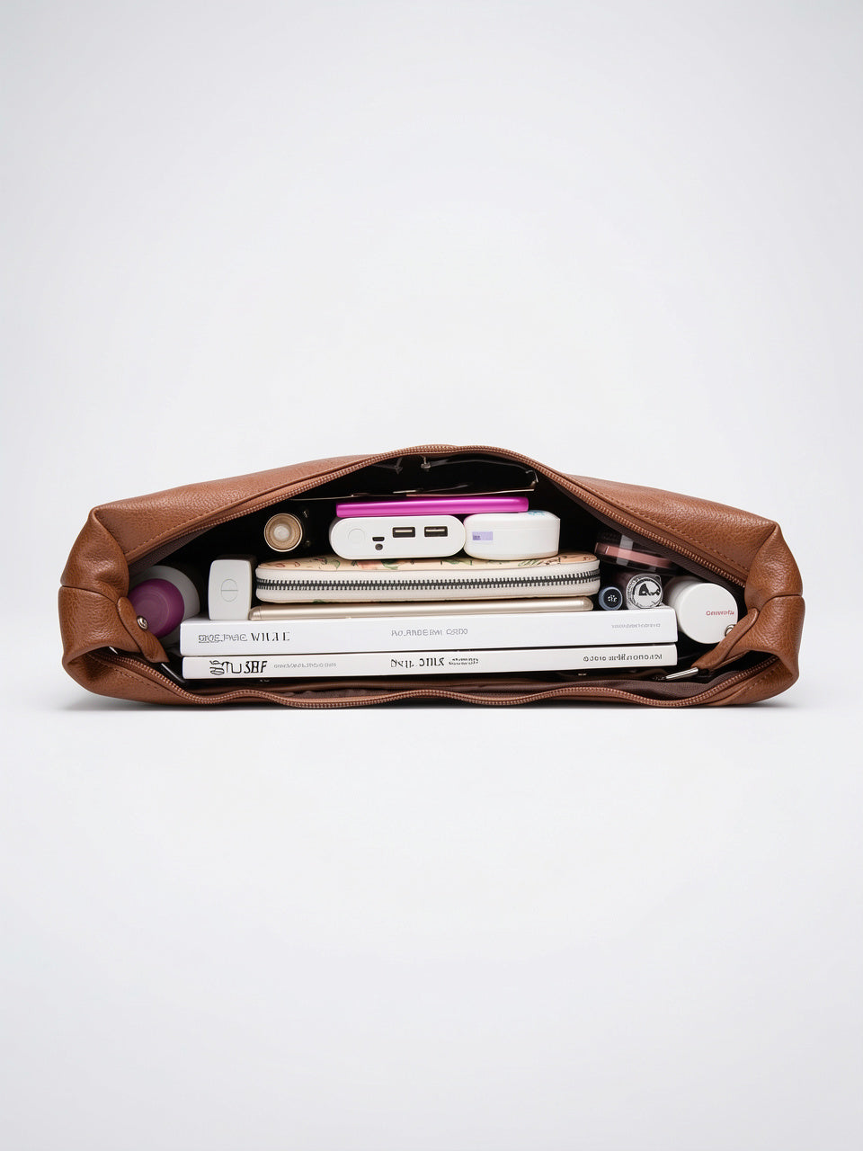 Clotilde — Grand sac à main souple hobo de cours - 4