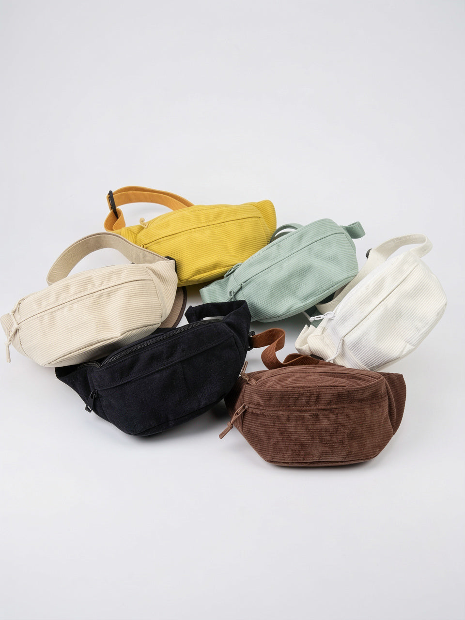 Colombe — Sacoche banane pour femme en velours côtelé - 3
