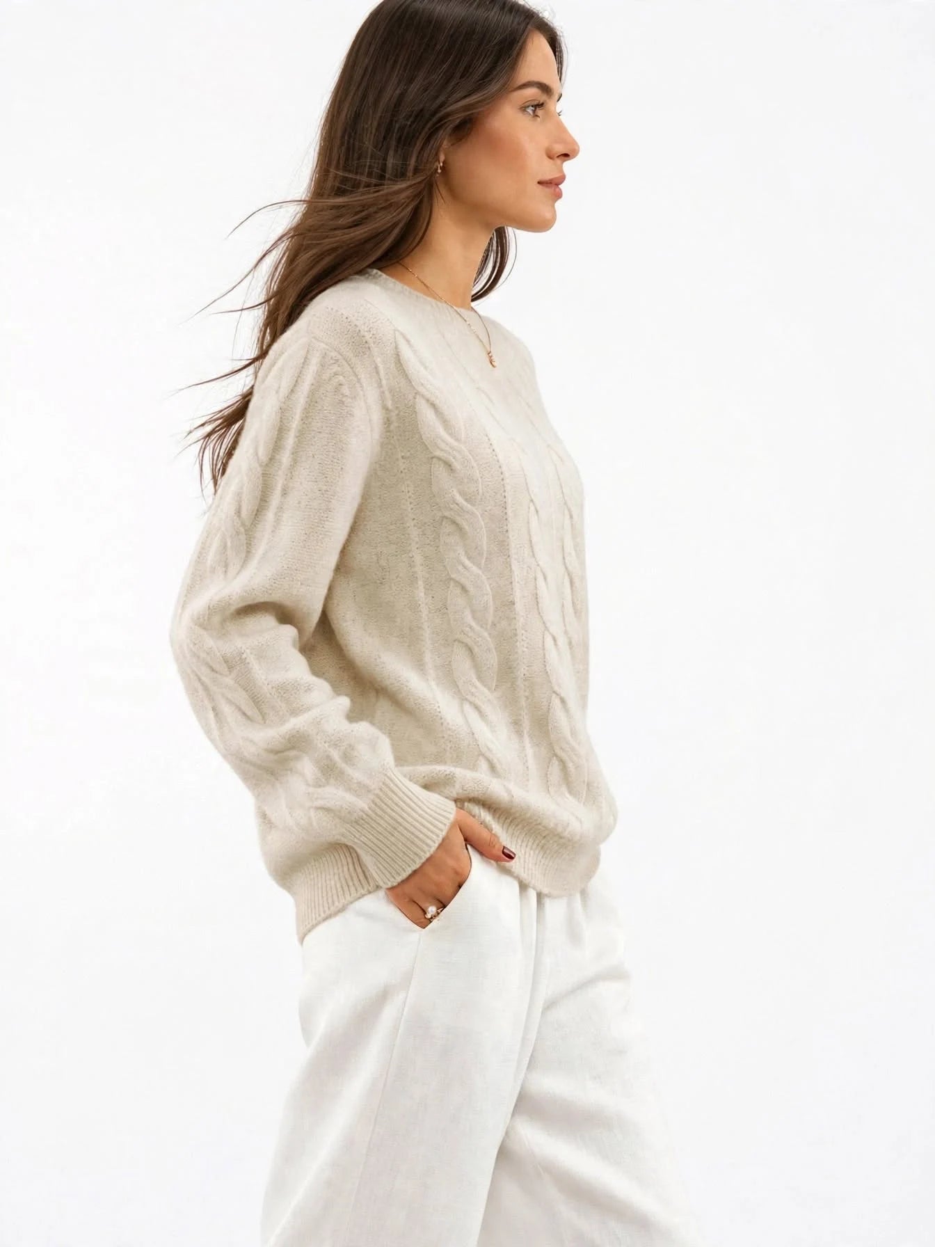 Pull Laine Femme Premium Doux Confortable Style Moderne