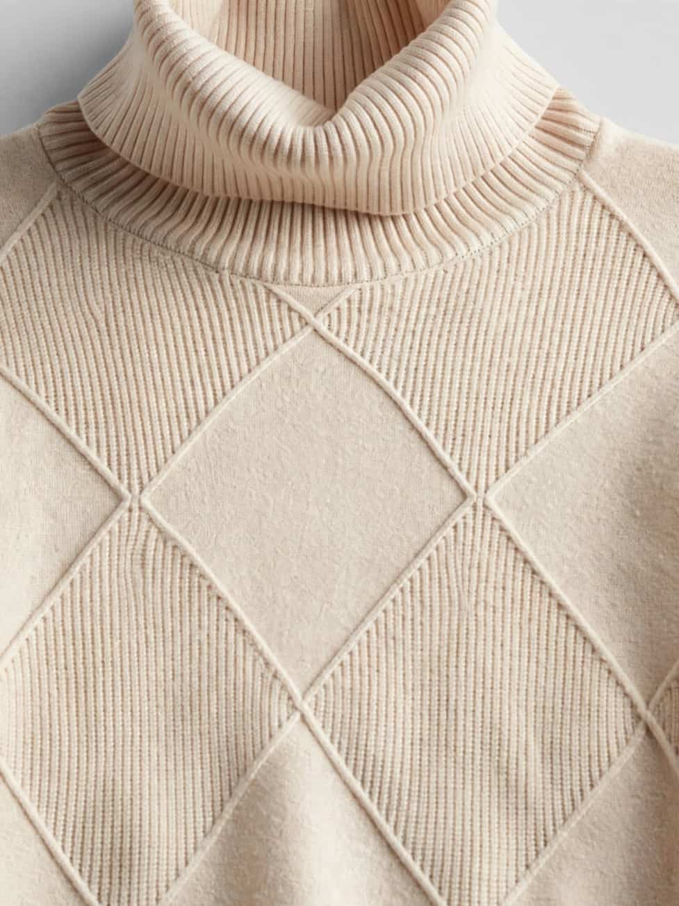 Pull Femme Cachemire Col Roulé Doux Intemporel Ajusté