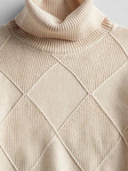 Gaëlle — Pull Femme Cachemire Col Roulé Doux Intemporel Ajusté