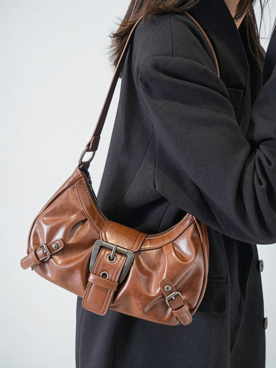 Eliana — Sac en cuir à boucle - 12