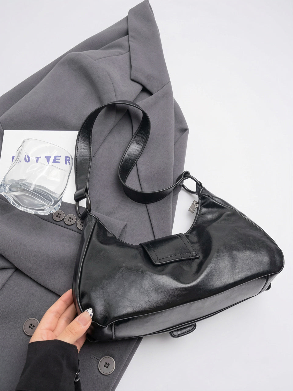Eliana — Sac en cuir à boucle - 16
