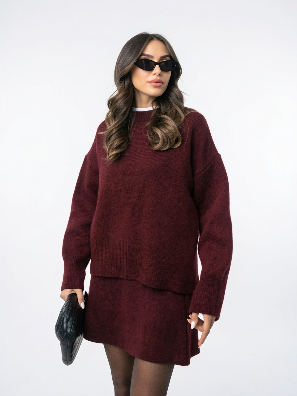 Ensemble Jupe et Pull Tricot Deux Pièces Relax - 8