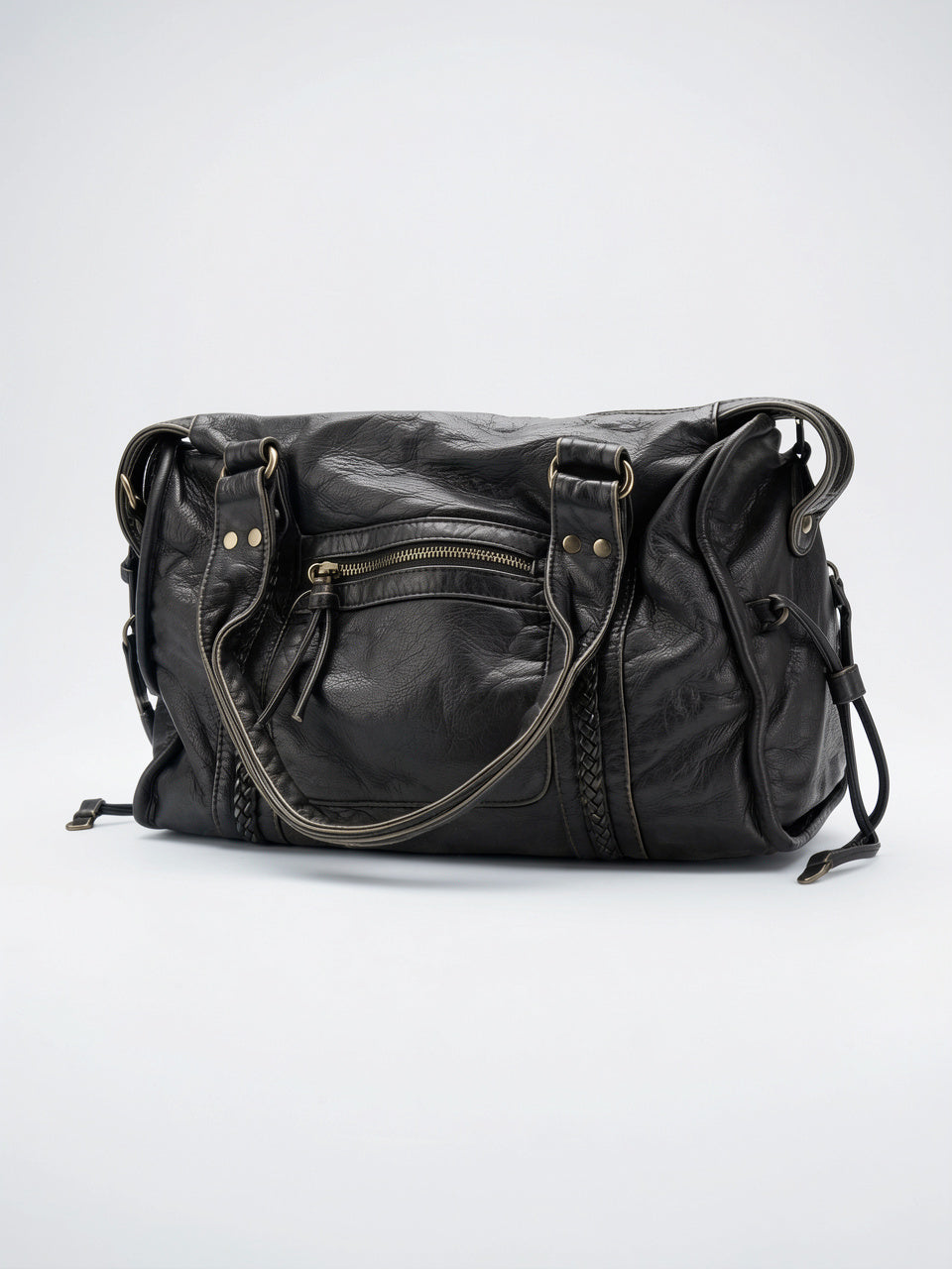 Esmée — Grand sac à main vintage de cours à bandoulière - 13