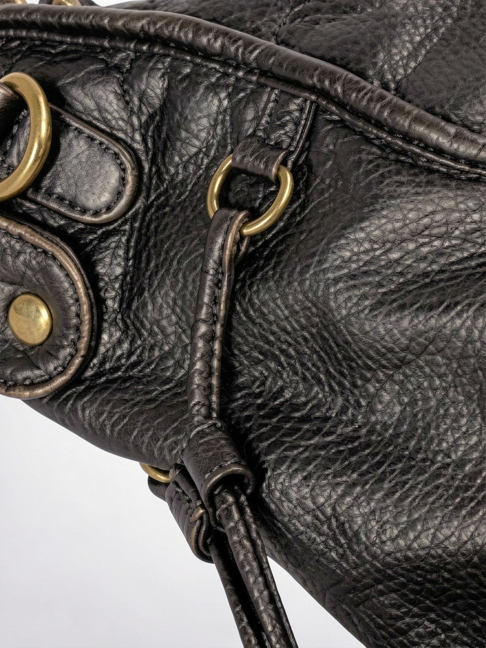 Esmée — Grand sac à main vintage de cours à bandoulière - 16
