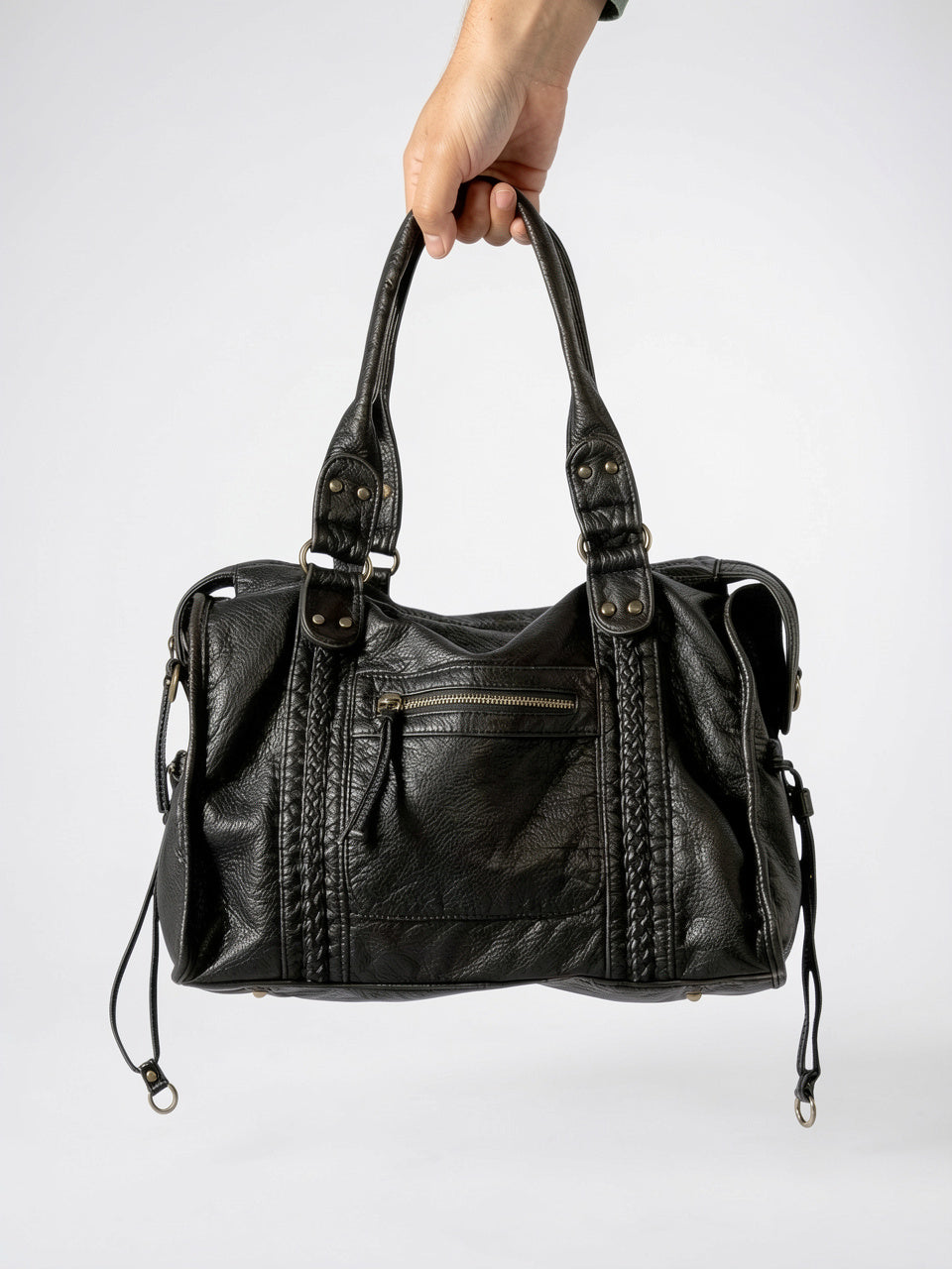 Esmée — Grand sac à main vintage de cours à bandoulière - 18