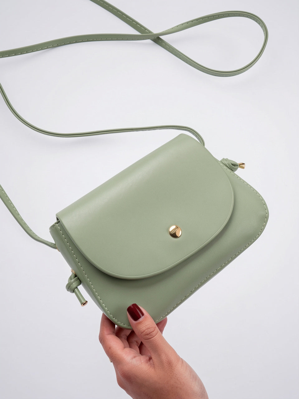 Eulalie — Petit sac tendance à bandoulière femme - Vert