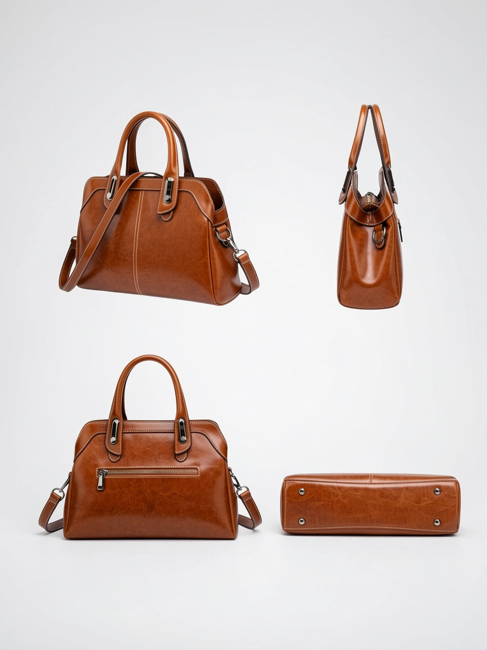 Eulalie — Sac à bandoulière cuir main - 5