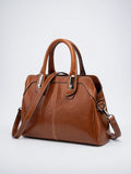 Eulalie — Sac à bandoulière cuir main - Camel