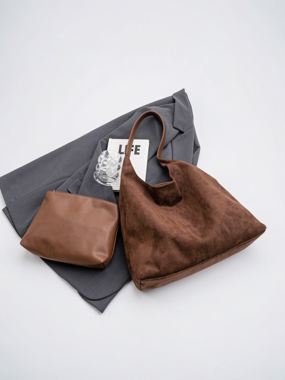 Eulalie — Sac chic fourre-tout en suédine - 13