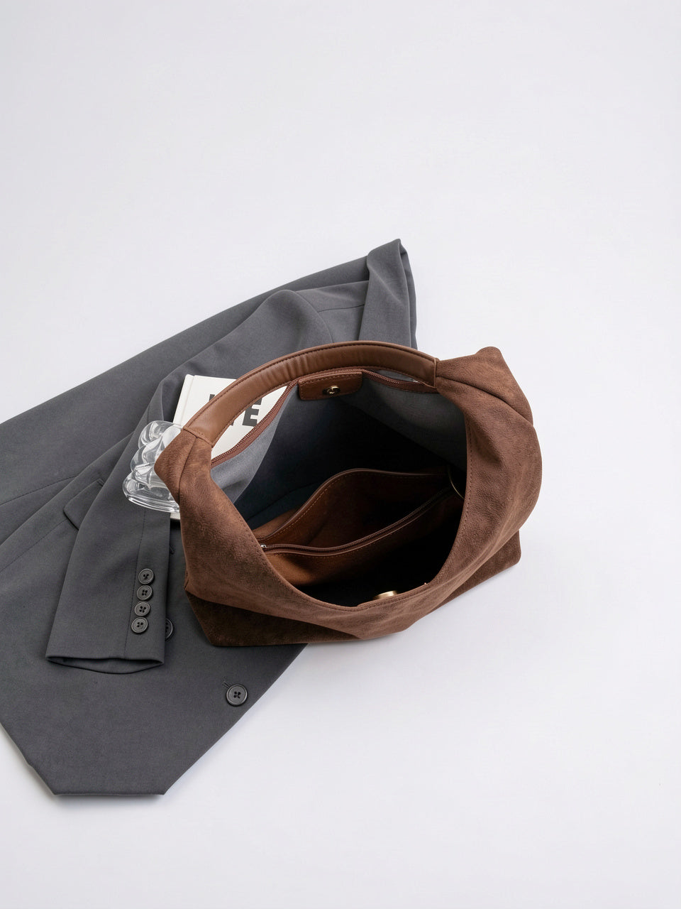 Eulalie — Sac chic fourre-tout en suédine - 15
