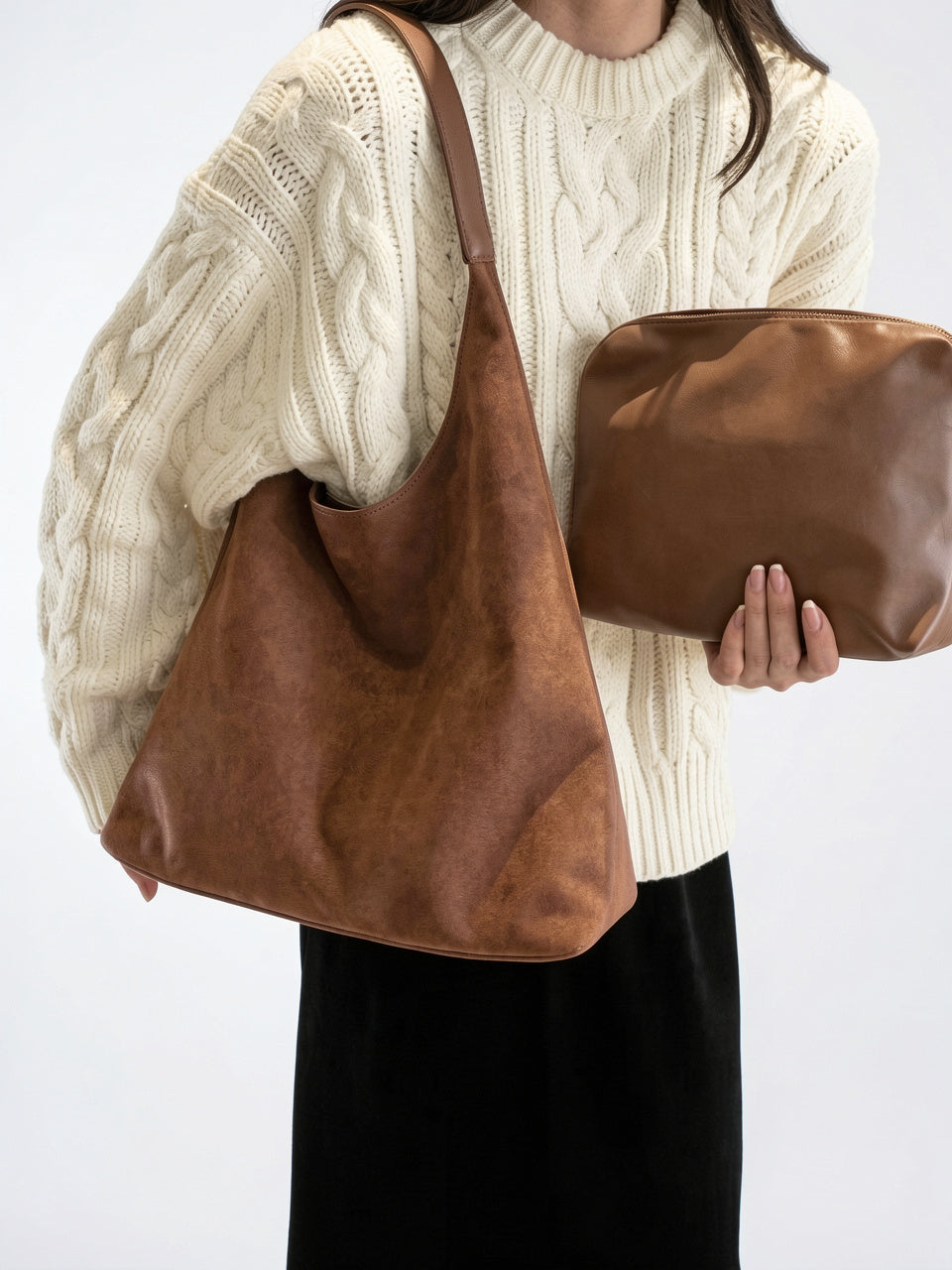 Eulalie — Sac chic fourre-tout en suédine - 17